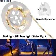 BOCHSBC Dimmable Motion Sensor Warm White LED Lamp Strip for Bedroom Garden Decoration Light for Chrismas Parties Cabinet Lights