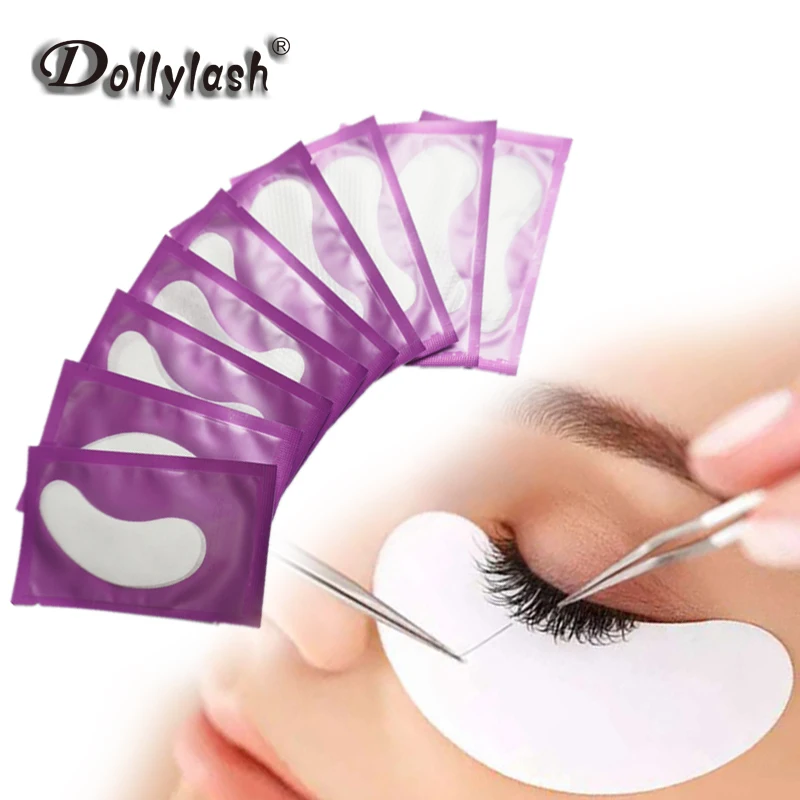 

50 Pairs Ultrathin Lint Free Facial Under Eye Pads Patch Taps for DIY False Eyelash Lashes Extension Makeup Gel Pads