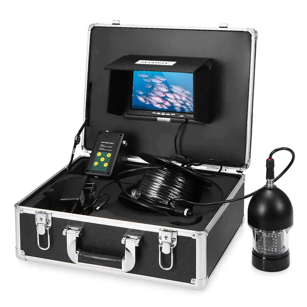 

20m/50m/100m Cable 1000TVL Under Fishing Video Camera Portable 36 LEDs 360 Degree Rotating Camera Fish Finder 7 Inch LCD Monitor