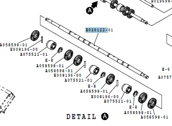 

B020122-01 / B020122 Noritsu QSS32 minilab roller used