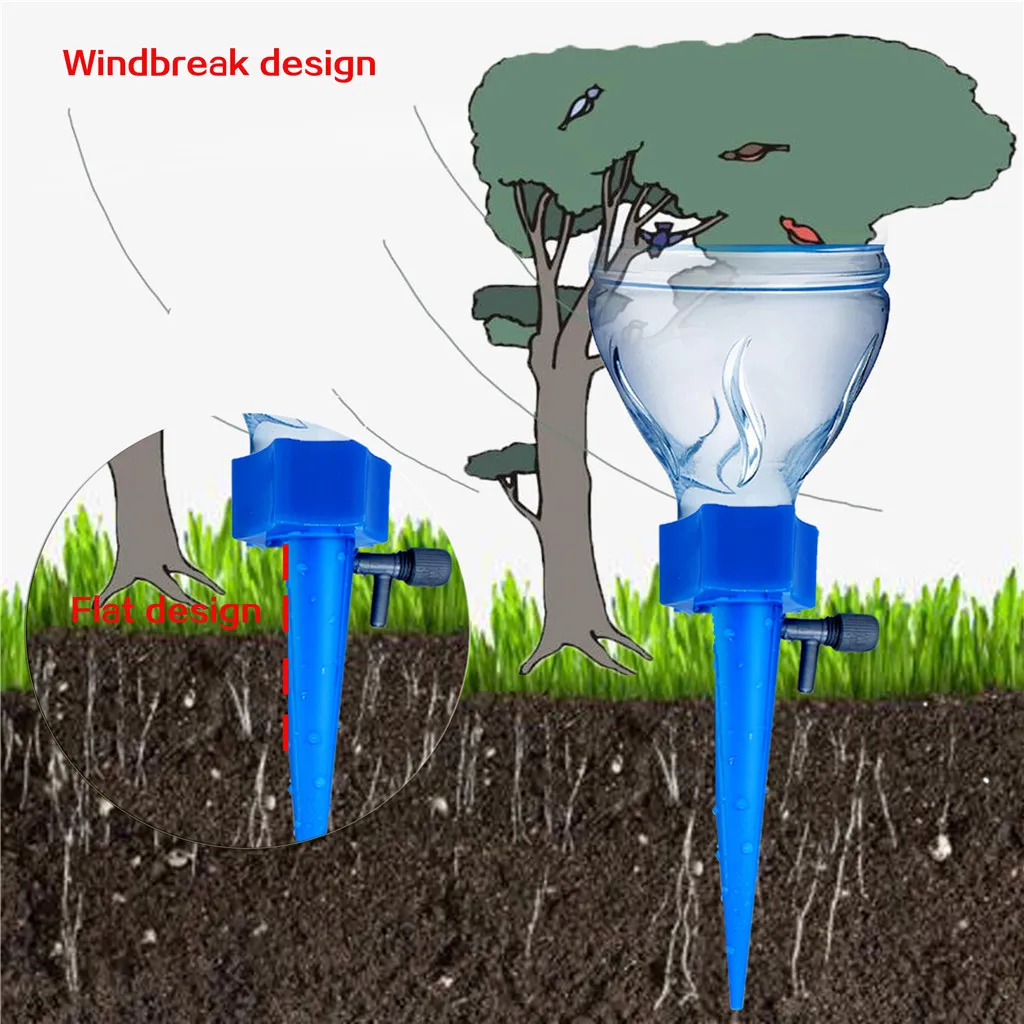 6PCs Garden Plant Water Dispenser Automatic Watering Nail System