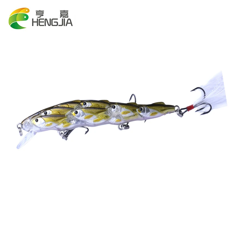 HENGJIA 1 шт. 115 мм 15 7 г приманка для рыбной ловли лазерная искусственная с объемными