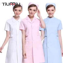 Одежда для медсестры с длинными и короткими рукавами, одежда для врача, больничная клиника лаборатория, пальто для салонов красоты, скраб, топы, хирургическая медицинская униформа