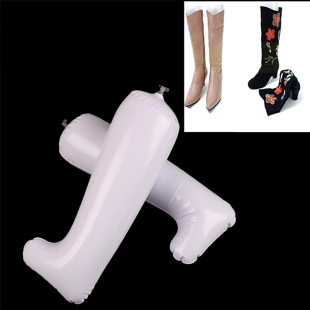 

2PCS Inflatable Useful Long Boots Shoes Stand Support Stretcher Support Shaper Plastic Hot Shoe Support