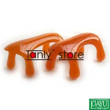 И розничная традиционный Guasha инструменты Иглоукалывание красоты лица желтый смолы массаж собака 12 шт./лот