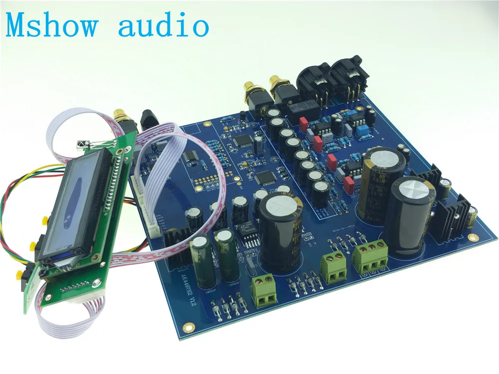 Двойной AK4497 AK4497EQ AKM HIFI DAC DSD декодер XLR сборная плата опция XMOS cpld или Amanero