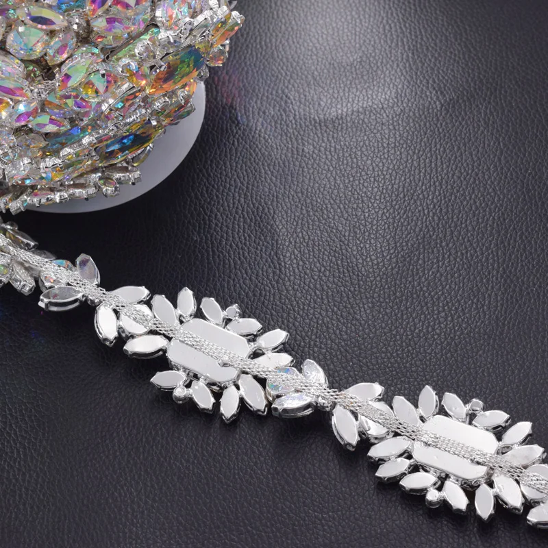 rhinestone appliques trimming for bridal (6)