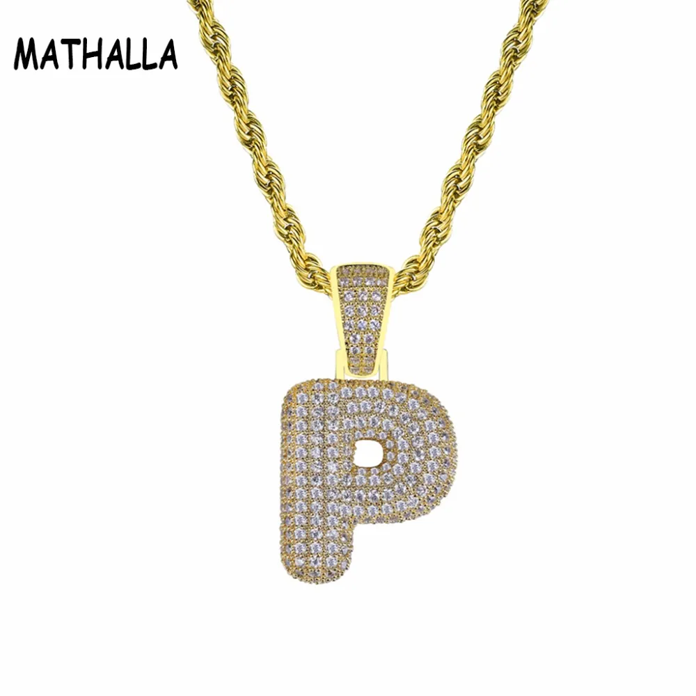 spesifikasi Huruf Gelembung AAA + Kubik Zircon Gelembung Huruf P Liontin Kalung Pria Hip Hop Perhiasan Online Huruf Gelembung AAA + Kubik Zircon Gelembung Huruf P Liontin Kalung Pria Hip Hop Perhiasan