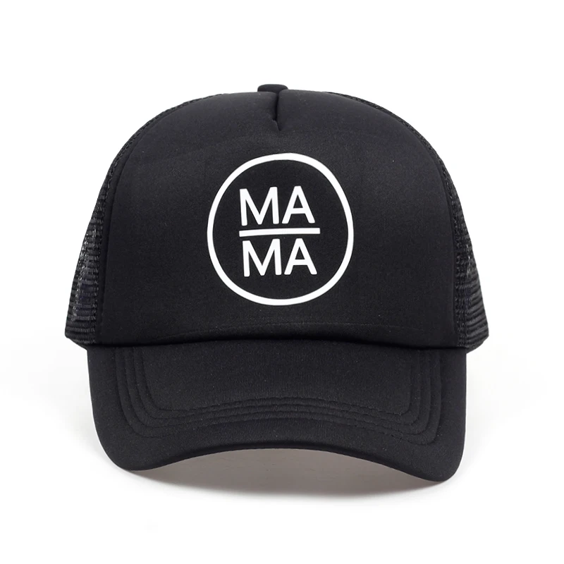 2018 American MAMA creative baseball cap Mama Trucker Hat Black
