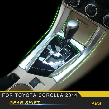 

For Toyota Corolla 2014-2018 Car Styling Gear Shift Hand Brake Cover Frame Trim Sticker Interior Accessories
