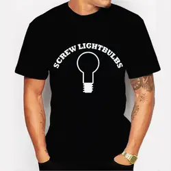 2017 Лидер продаж бренд спираль лампы с печатным рисунком Мужская Trend черная футболка с коротким рукавом лето забавный удобная одежда Дизайн