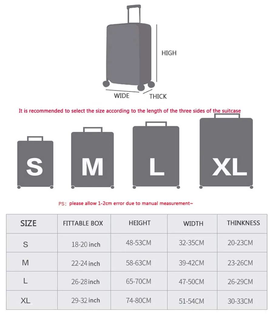 Wehyah эластичный лайкровый Дорожный Чехол для чемодана, чехлы для путешествий, аксессуары для женщин, пылезащитный чехол 18 ''-32'', защитный чехол ZY121