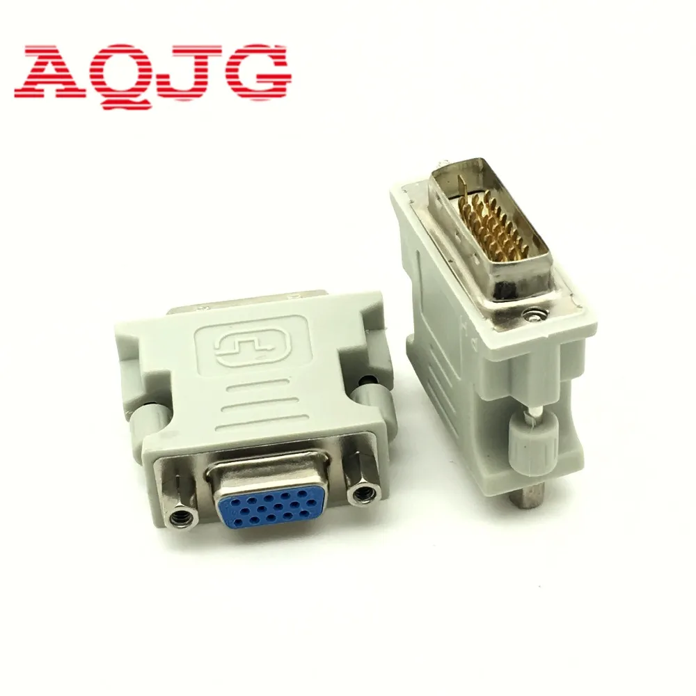 DVI I 24+1 Male to HD 15 Pin VGA SVGA Female Video Card Monitor LCD