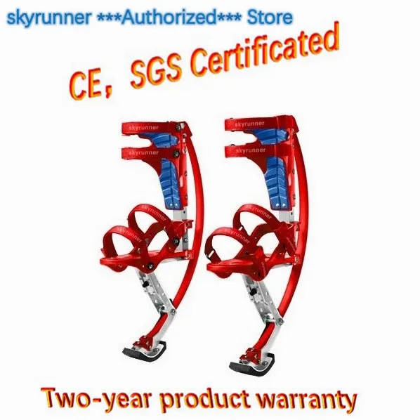 Детские воздушные ходули Skyrunner весом 44 ~ 88 фунтов/20 40 кг Красного цвета/парка для