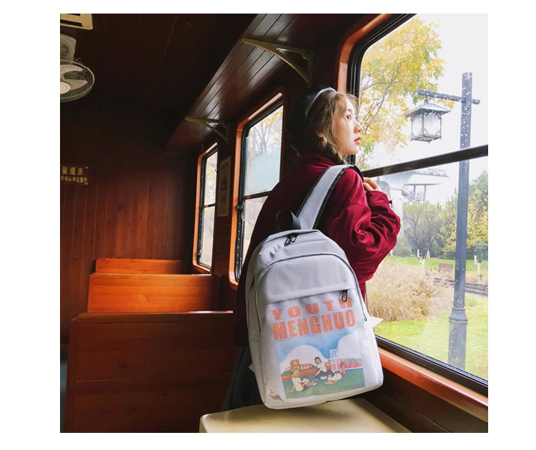 Menghuo Women Waterproof Nylon Backpacks Female Printed School Backpack for Girls Fashion Travel Bag Bolsas Mochilas Sac A Dos_35_08