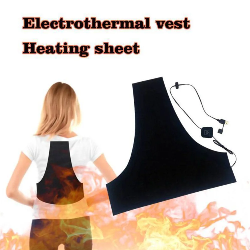 Electric Heating Vest Heated Pad Clothes Winter Warm Body Warmer with