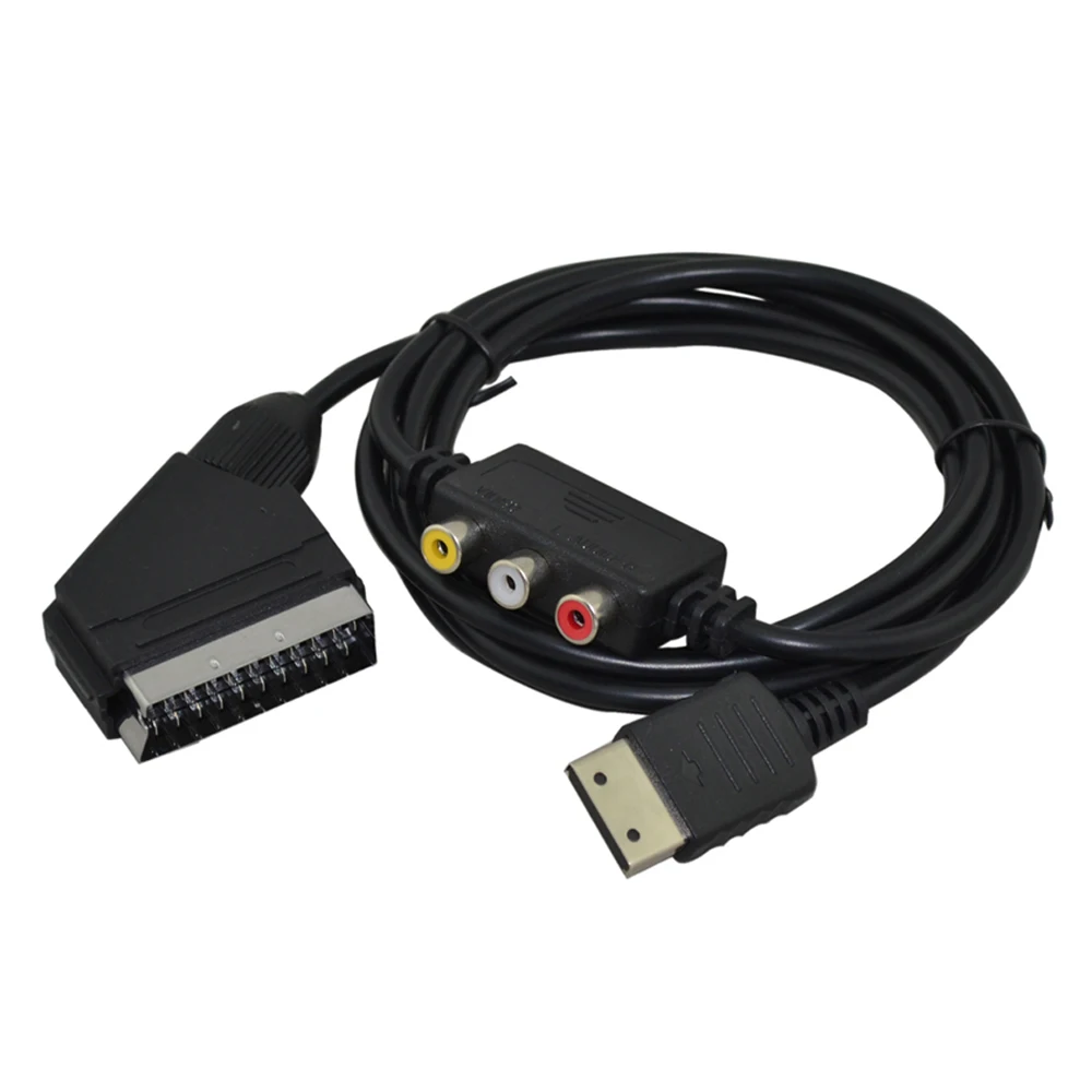 

10pcs a lot For sega DC cable cord Scart Cable with AV seat Adapter for SEGA Dreamcast