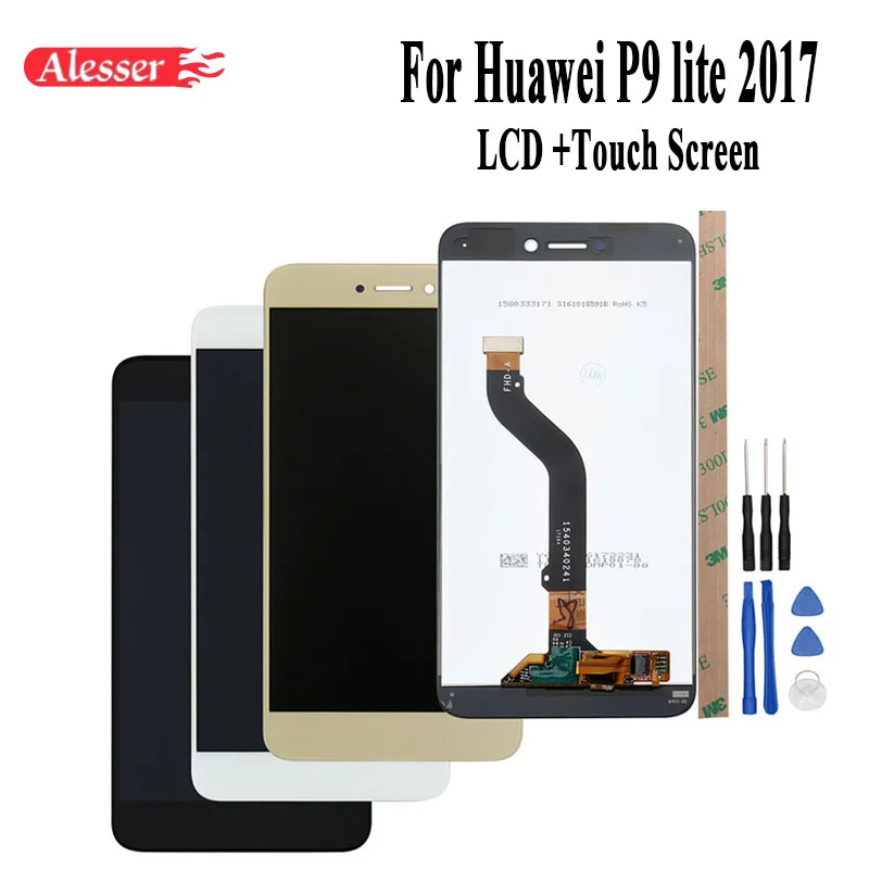 

Alesser For Huawei P9 lite 2017 LCD Display and Touch Screen Assembly Repair Parts 5.2 Inch For Huawei P8 lite 2017 LCD +Tools