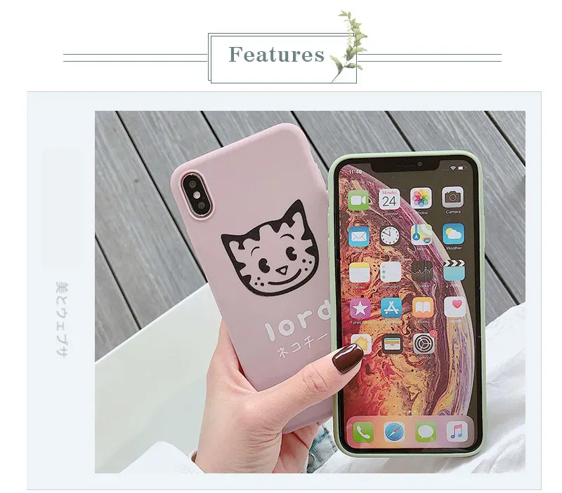 Dog Cat TPU Case For iPhone 8 8plus 7 7 Plus Phone Case Cute Silicone For iphone 6 s 6s Plus X XR XS Max Cases Cover Coque Bag (13)