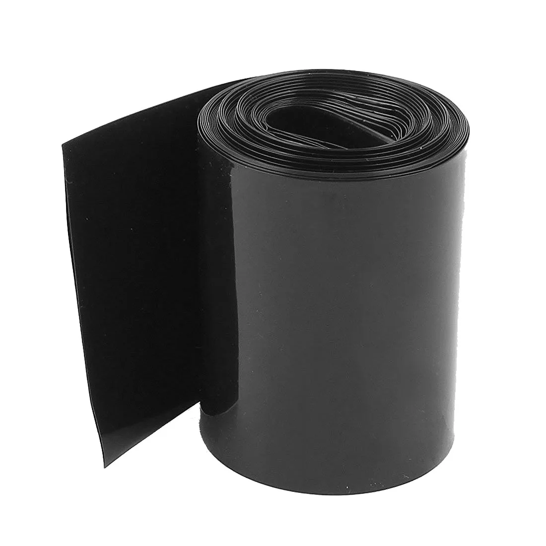 

2Meter 56mm Width PVC Heat Shrink Wrap Tube Black for AAA Battery Pack