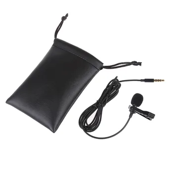 

Set Sale Lavalier Lapel Clip-on Omnidirectional Microphone TRRS 3.5mm Jack Handsfree 3.28ft Condenser Mini Recording Mic