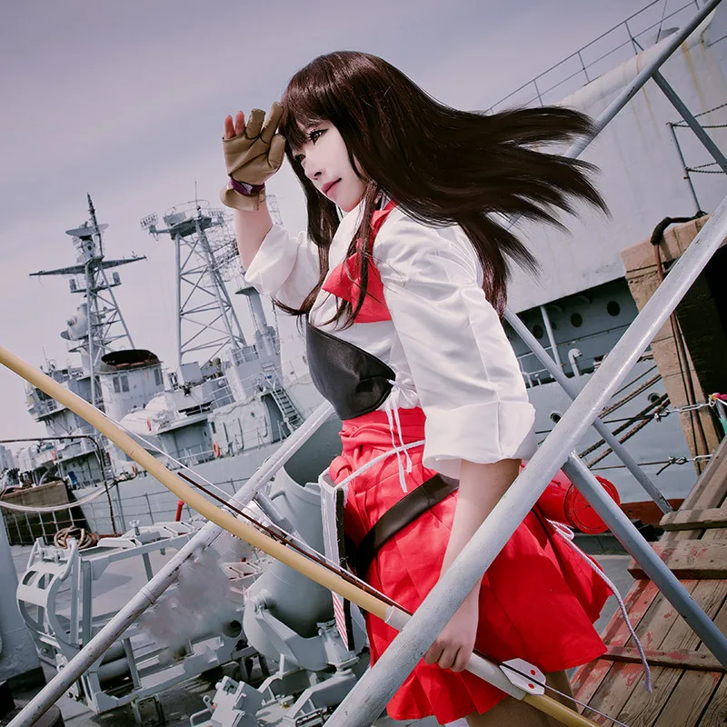 UWOWO Akagi Косплей Kantai Collection kanglue белый шутер костюм Uwowo для женщин|costume women|womens cosplay