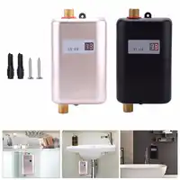 3400W เครื่องทำน้ำอุ่นแบบไร้อากาศทันทีทันทีเครื่องทำน้ำอุ่นไฟฟ้าน้ำเครื่องทำความร้อนฝักบัวอาบน้ำห้องน้ำอุปกรณ์เสริม