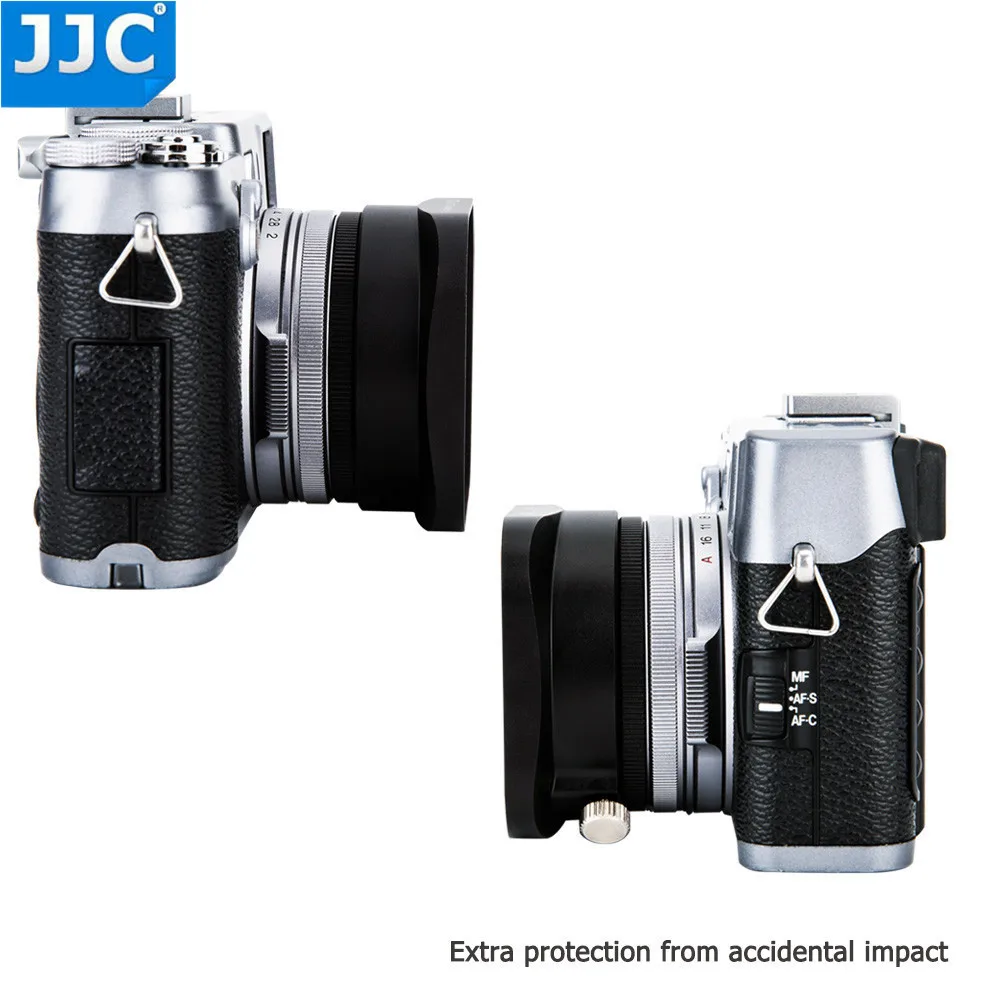 JJC Квадратная Металлическая бленда объектива камеры 49 мм защитное переходное кольцо комплект для Fujifilm X100/X100S/X100T/X100F/X70