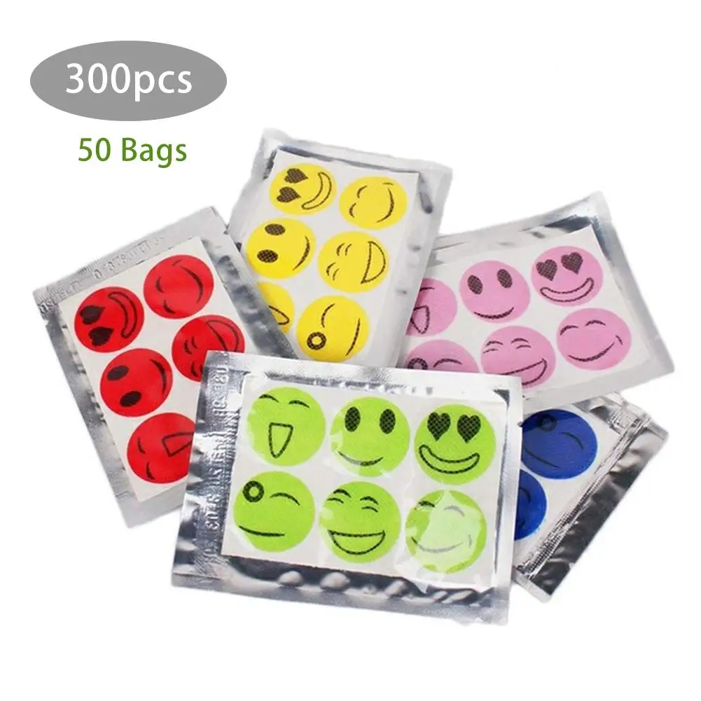 50 Packs 300pcs Smiley Mosquito Repellent Sticker Mosquito Killer Insect Repellent Sticker Anti Mosquito for Children Adult 50 Packs 300pcs Smiley Mosquito Repellent Sticker Mosquito Killer Insect Repellent Sticker Anti Mosquito for Children Adult