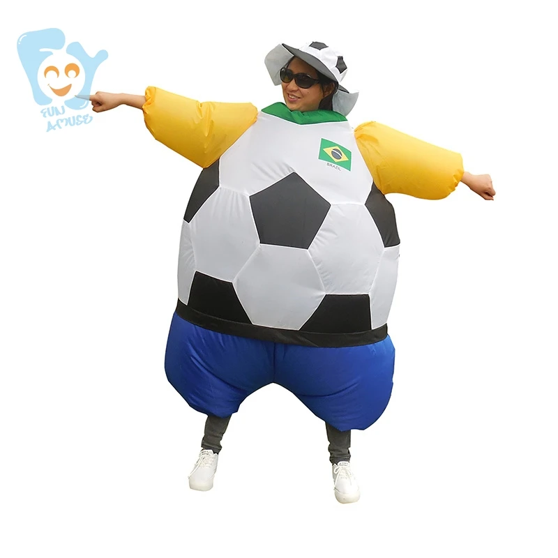 Ronaldinho Brazil World Cup Football Fancy Dress Costume