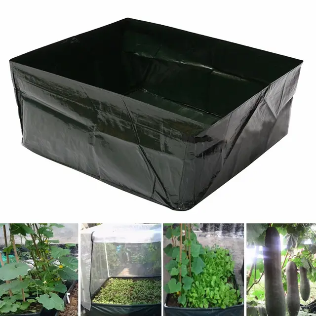 Buy Green PE Plastic Grow Bag Plant Flower Nursery Bag
