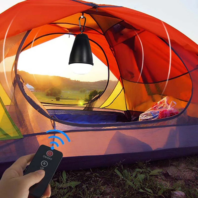 

Camping Lantern LED Remote Control Rechargeble Water Resistant Outdoor Portable Torch Tent Light Bulb For Home Hiking Fishing