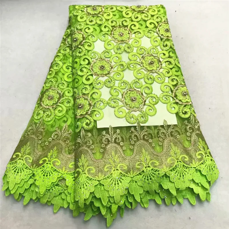 

Embroidered Laces Nigerian Cord Lace Fabric Lace Fabric With Stones African Tulle Lace Fabric For Women Clothes ZQ67-2
