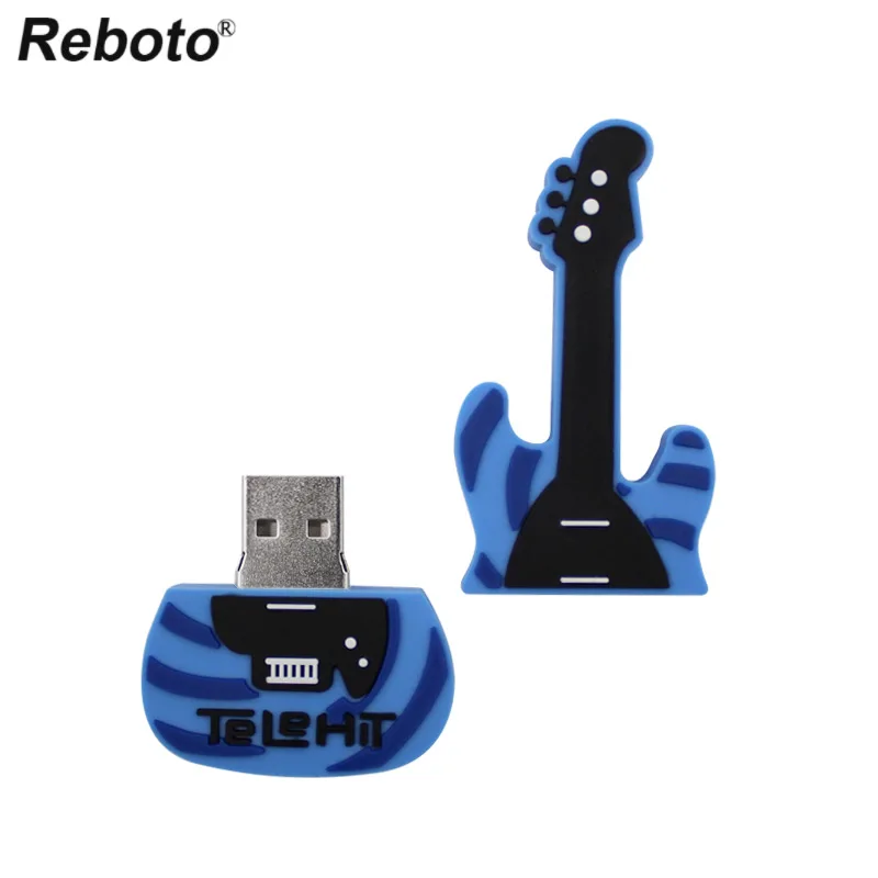 Retobo Musical Instrument USB Flash Drive 64GB 32GB Pendrive Cartoon Blue Guitar USB 2.0 4GB 8GB 16GB U Disk Mini Memory Stick Retobo Musical Instrument USB Flash Drive 64GB 32GB Pendrive Cartoon Blue Guitar USB 2.0 4GB 8GB 16GB U Disk Mini Memory Stick