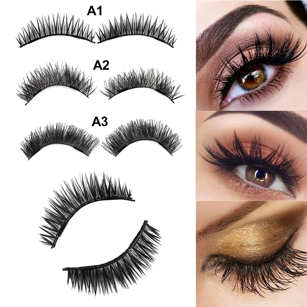Buy 1Set 3D False Eyelashes Handmade Reusable