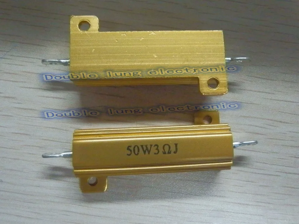 2 шт./лот RX24 50 Вт Watt 1R 2R 3R 4R 5R 6R 8R 10R 15R 50R 100R 220R 1 кОм светодиодный нагрузочный резистор