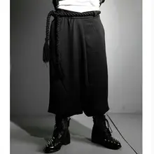 Кюлоты мужские брюки больших размеров персонализированные костюмы tide повседневные шаровары Брюки Клубные штаны для ночного клуба