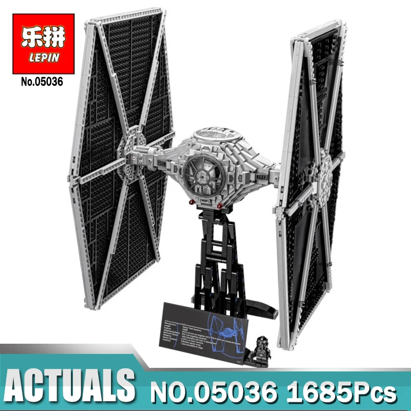 

1685Pcs The TIE Model Fighter 05036 Building Blocks Compatible LegoINGlys Star Series Wars 75095 as Children Gift