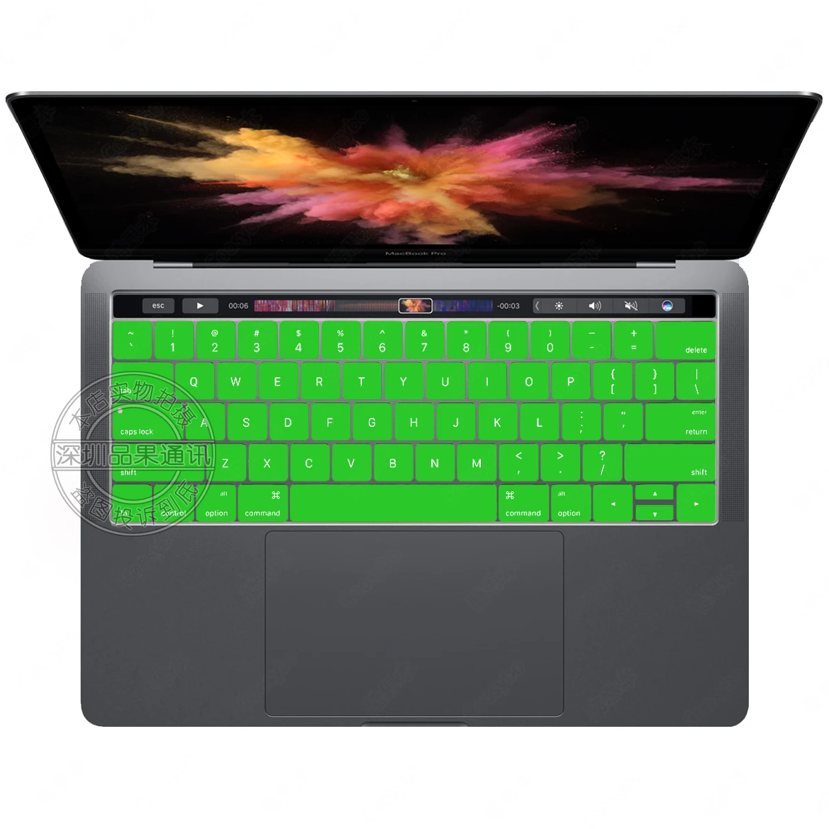 1" Pro с сенсорной панелью клавиатуры кожи, красочный силиконовый чехол Защитная Наклейка для 13" 1" apple Mac Macbook New Pro