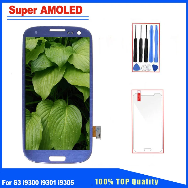 

BackLight Adjustable Super AMOLED Display For Samsung Galaxy S3 i9300 i9305 LCD Touch Screen Digitizer Assembly Replacement