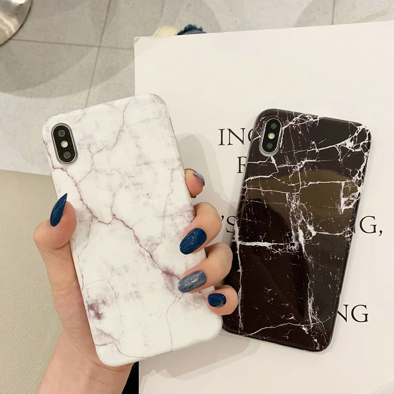 

Marble Case For iPhone 11 Pro Max 7 8 6 6S Plus Classic Phone Back Cover For iPhone X XR XS MAX Luxury Cases Shell Soft Silicone