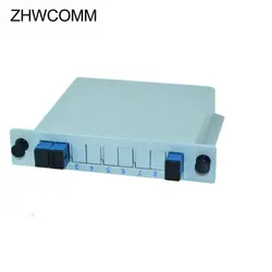 Zhwcomm 10 шт. sc upc plc 1x2 FTTH Тип вставки Волокно-Оптический Сплиттер оптический разветвитель SC кассета- тип 1x2 GPON оптический разветвитель