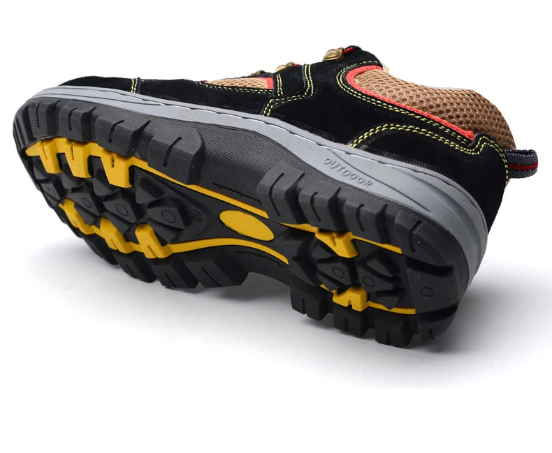 Новая выставка Мужская стальная безопасная обувь Повседневная дышащая рабочая обувь кроссовки защитные ботинки против пирсинга Рабочая