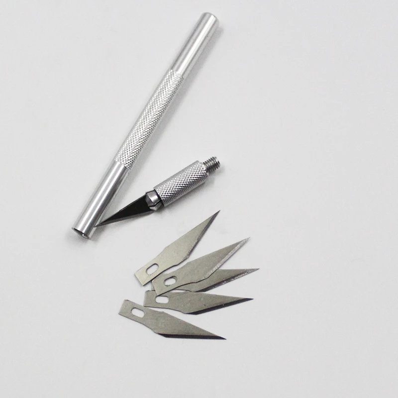 Factory direct Non-slip paper model making tool metal carving pen knife cutting hook paper cutting high precision knife in Box