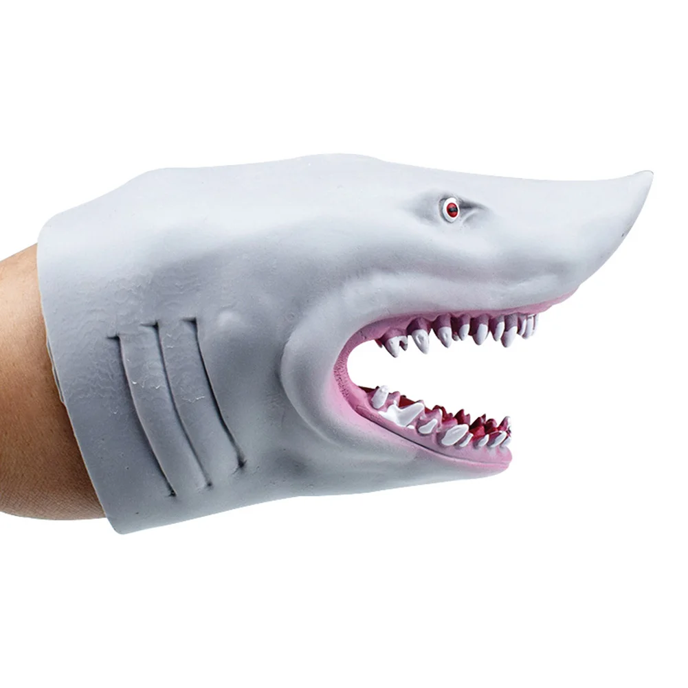 

Shark Hand Puppet for Story TPR Animal Head Gloves Kids Toys Gift 998