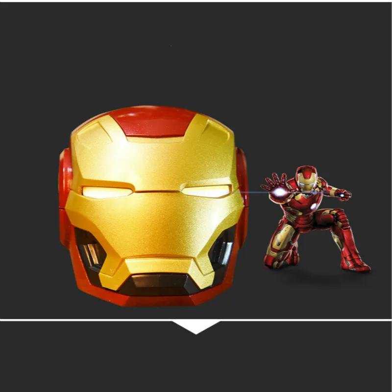 Беспроводной Bluetooth динамик Iron Man портативная уличная колонка с басами