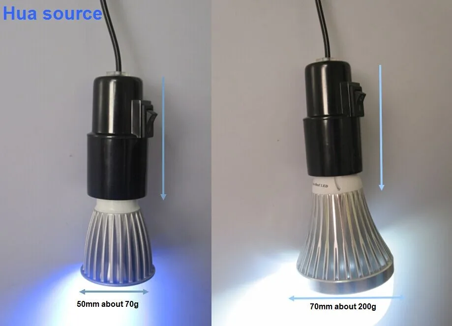 E27 держатель лампы + E27 4*3 Вт полный спектр светодиодный аквариум зажим лампы светодиодный растут лампы для цветок завод Гидропоника