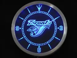 Nc0562 Toronto Blue Jays неоновая вывеска светодиодный настенные часы