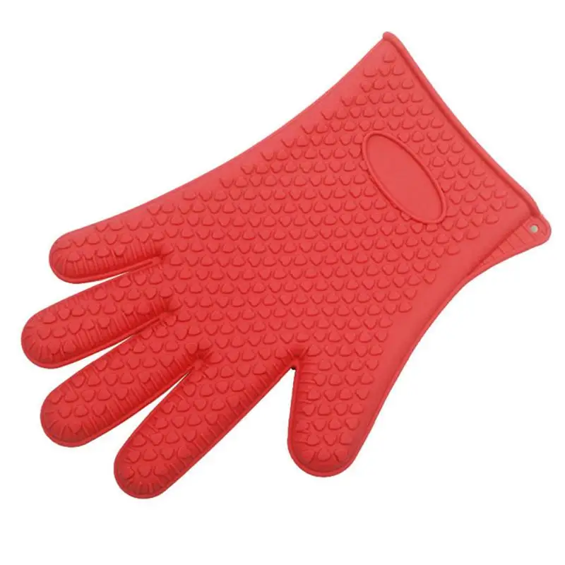 Силиконовые перчатки Кухня термостойкие перчатки Температура стойкие перчатки приготовление, Выпекание, барбекю печь перчатки Кухня аксессуары - Цвет: 1