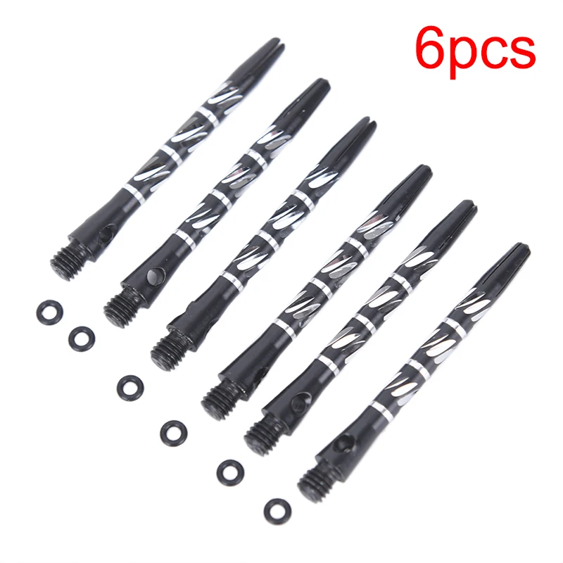 

6pcs Aluminum Medium Darts Shafts Harrows Dart Stems Throwing Length 52mm 3 Colors Available